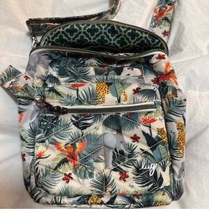 Lug Wildlife Cream Alpine Bag with Tropical Design